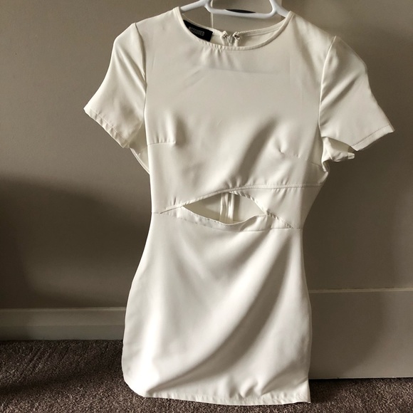 Missguided white dress - size 4 - Picture 2 of 3